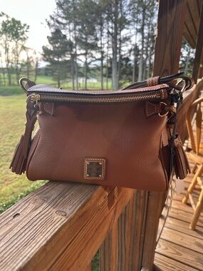 Dooney & Bourke Pebble Grain Tassel Shoulder Bag